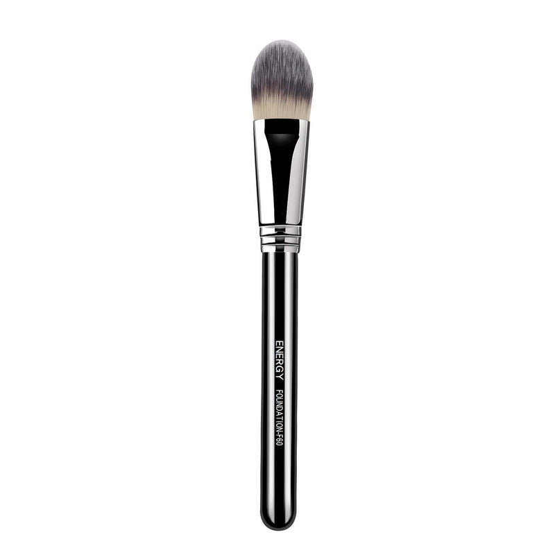 [Australia] - ENERGY Foundation Brush F60 Premium Makeup Brush for Liquid Cream Powder Buffing Blending Face Brush Makeup Tools F60-Flat Foundation 