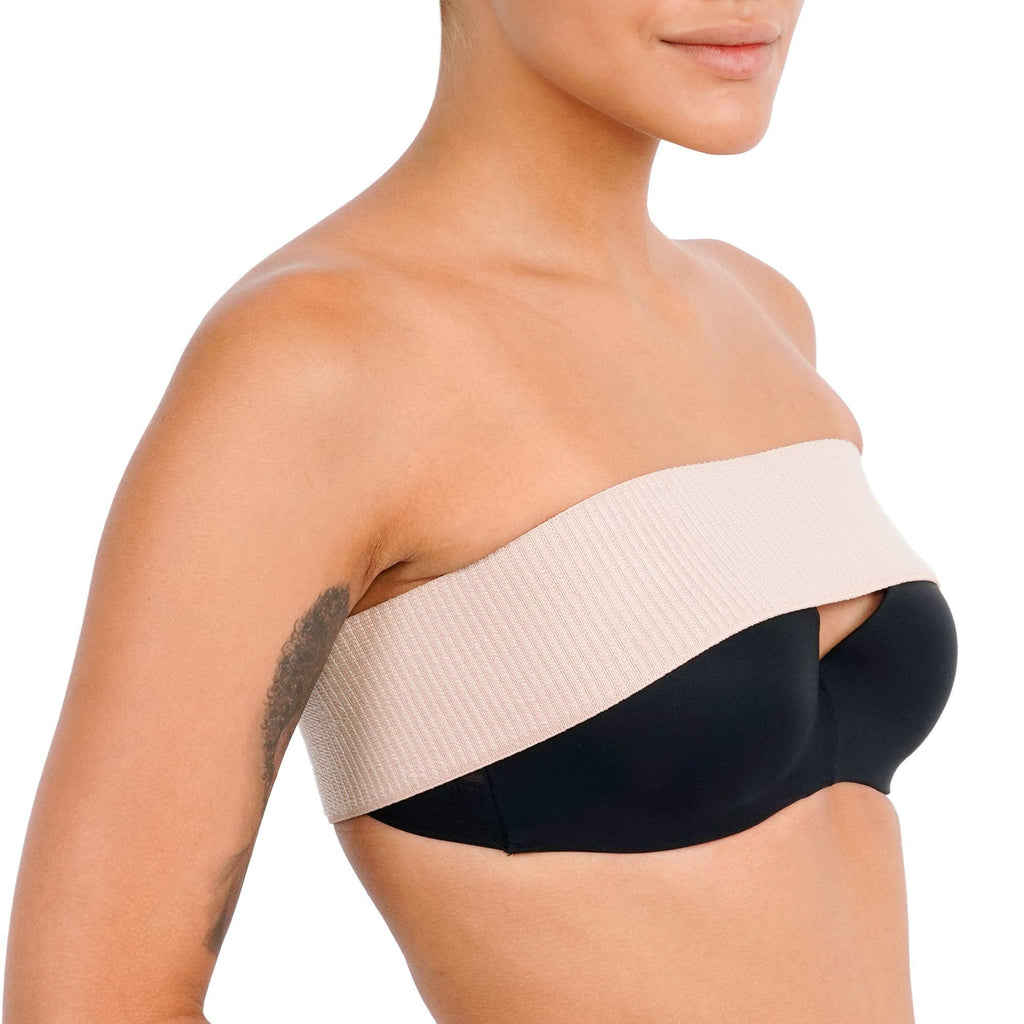 [Australia] - Breast Implant Stabilizer Band, Post Surgery Breast Augmentation and Reduction Strap, Chest Belt, Breast Support Bandage, One Size Fits All (Beige) Beige 