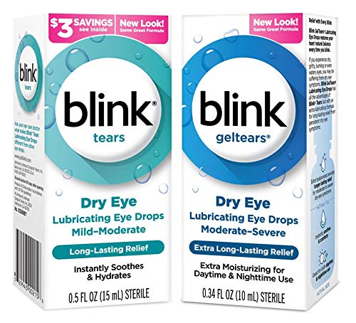 [Australia] - Blink Tears and GelTears Value Pack (1 Blink Tears 15mL Bottle and 1 Blink GelTears 10mL Bottle) 