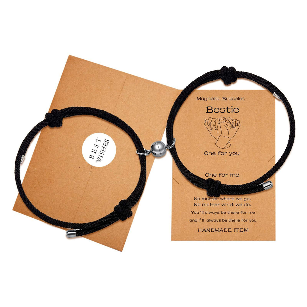 [Australia] - Ldurian Magnetic Personalized Couple Bracelets/Valentine Gifts For BF GF/Couples gifts Matching Bracelets/Long Distance Relationship Gifts for Him or Her Bestie 