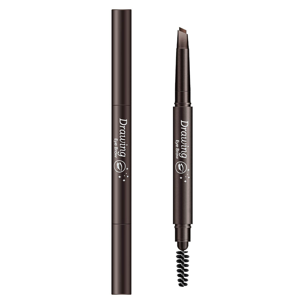 [Australia] - Purie Natural Look Triangular Tip Eyebrow Pencil with Spoolie Brush, Light Brown, Cruelty Free, Waterproof, Long Lasting Drawing Eyebrow Definer for All Day 