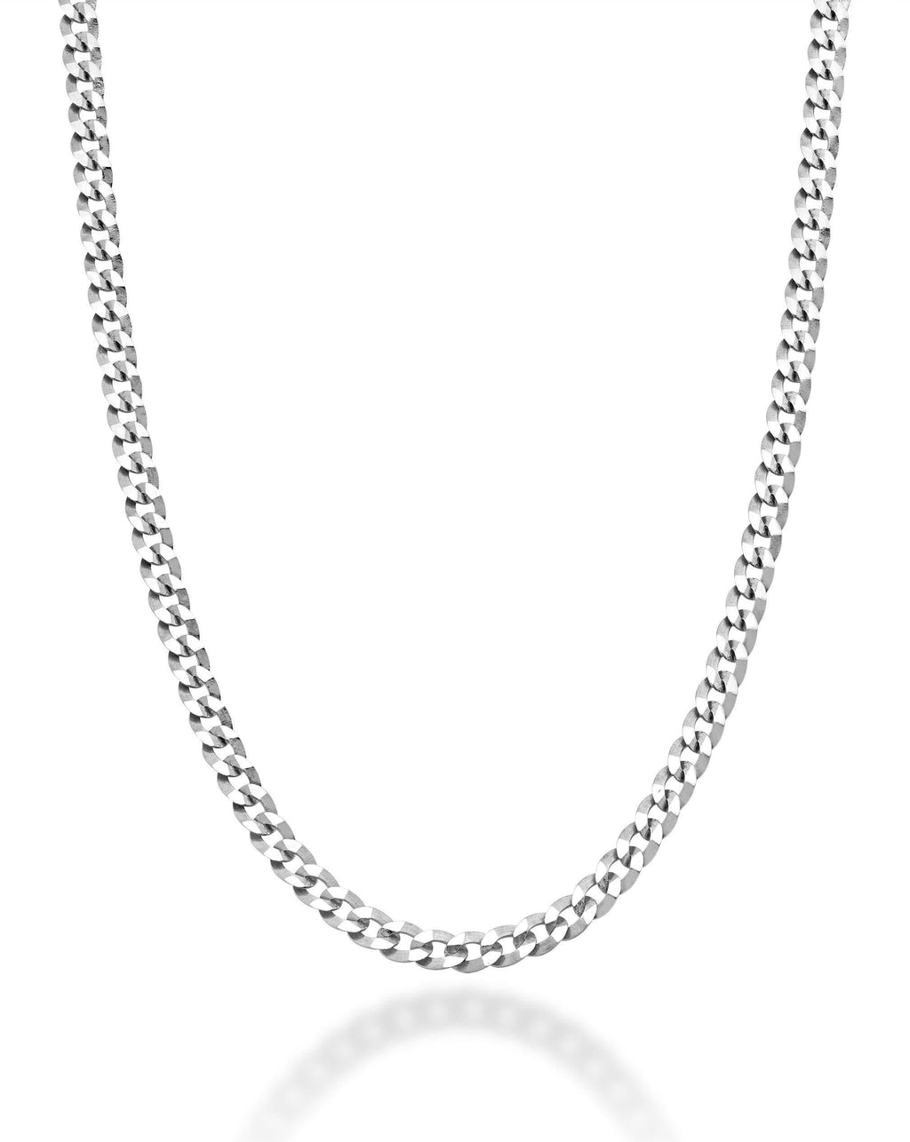 [Australia] - Miabella Solid 925 Sterling Silver Italian 2.5mm Diamond Cut Cuban Link Curb Chain Necklace for Women Men, 16, 18, 20, 22, 24, 26, 30 Inch Made in Italy 16 Inches 