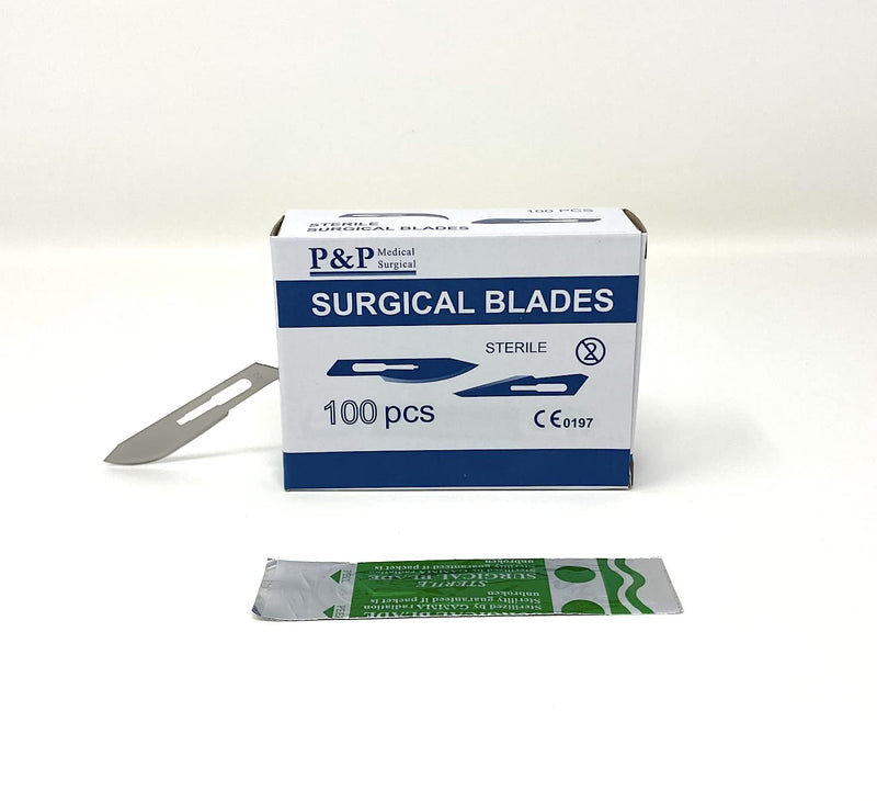[Australia] - Disposable Surgical Scalpel Blades Sterile High Grade Carbon Steel 2.1% 10xx Individually Foil Wrapped by P&P MEDICAL SURGICAL Size 36 Box of 100 