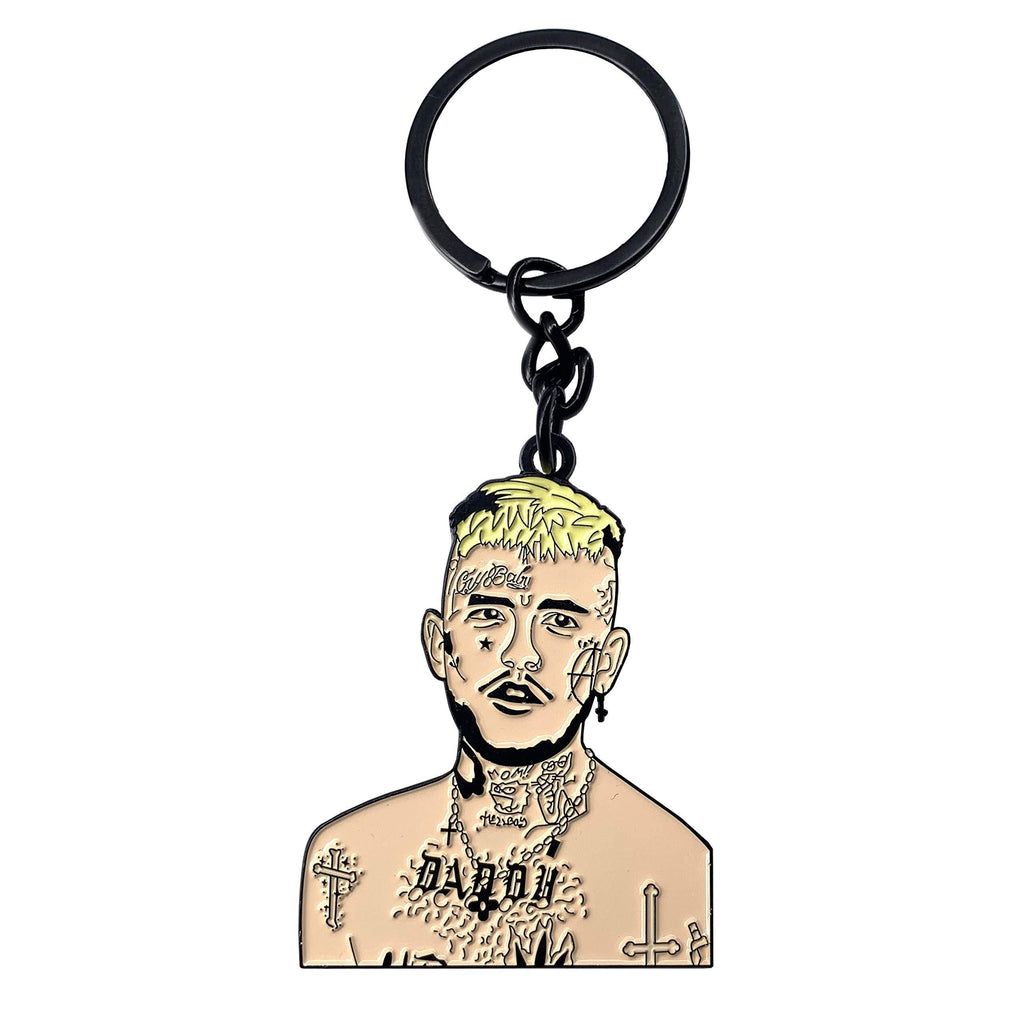 [Australia] - TripleHub Lil Peep Keychain Remembering Legendary Rapper Commemorative Gift for Lil Fans 