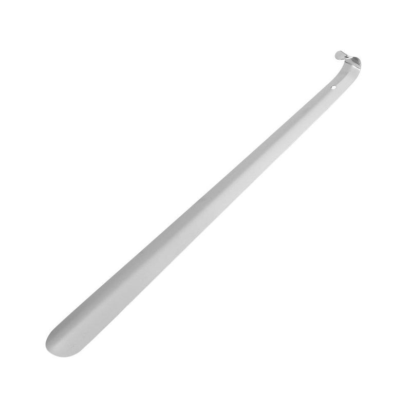 [Australia] - Professional Stainless Steel Shoe Horn Shiny Silver Metal Shoehorn with Comfort Grip for Seniors Elderly 41 X 4 cm 