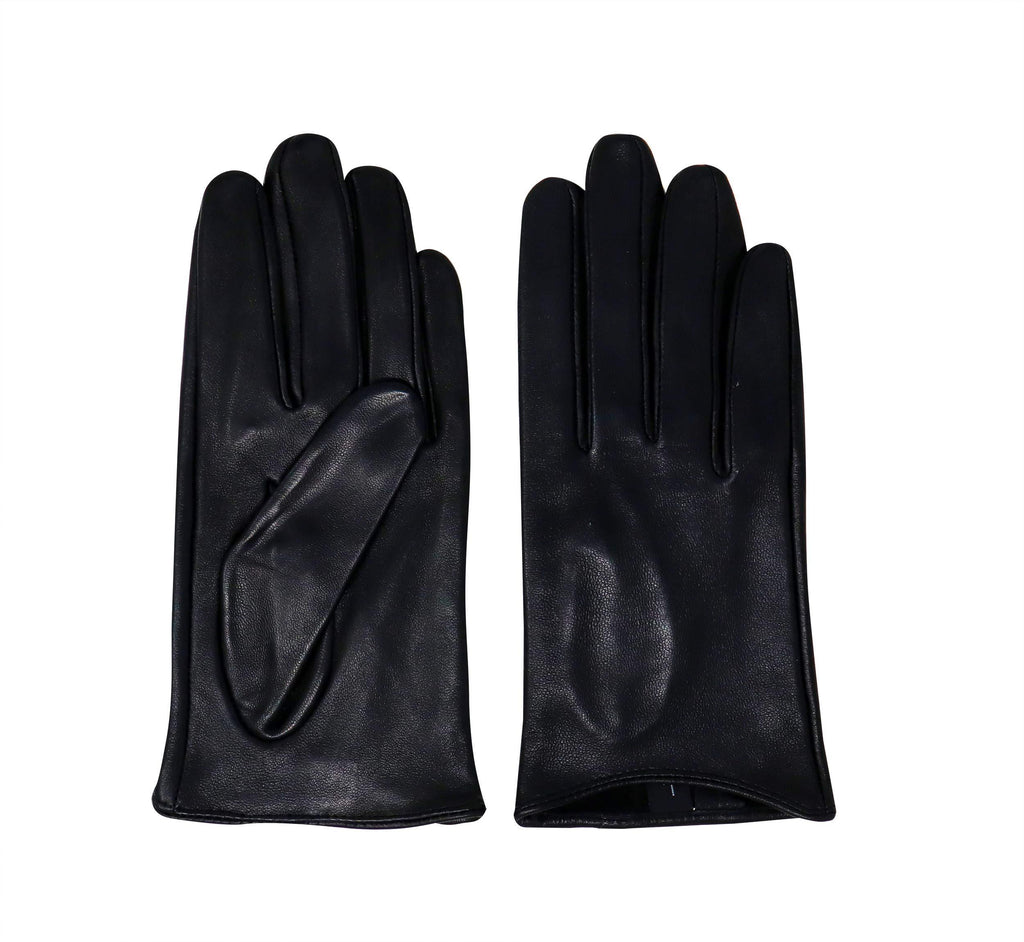 [Australia] - Silas Creek Co. Fun Colorful Fashion Women's Leather Driving Gloves Black Diamond 7 