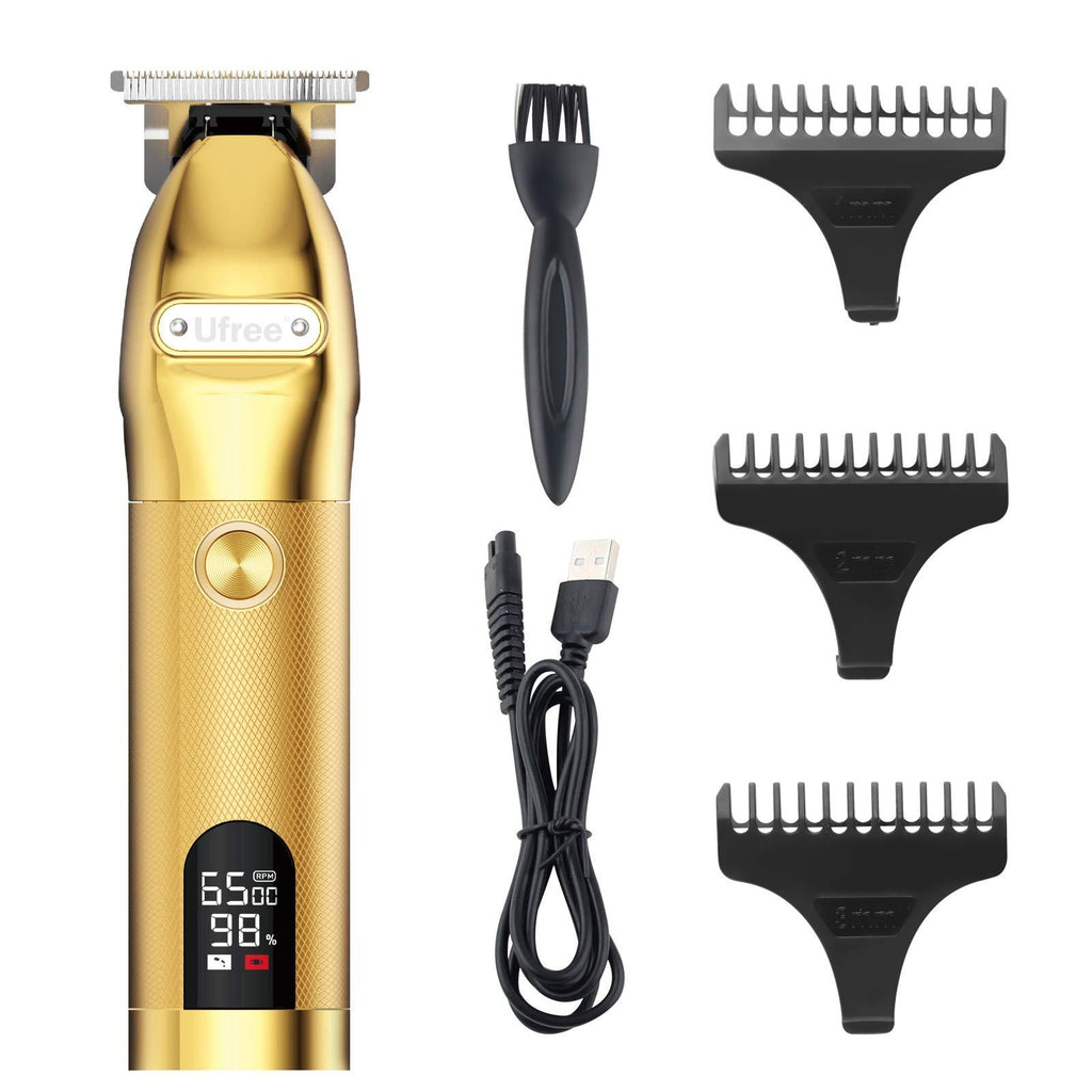 [Australia] - Ornate Hair Clippers for Men T Liners Clippers Zero Gapped Trimmers Cordless Trimmer for Men Barber Clippers(Gold) Gold 