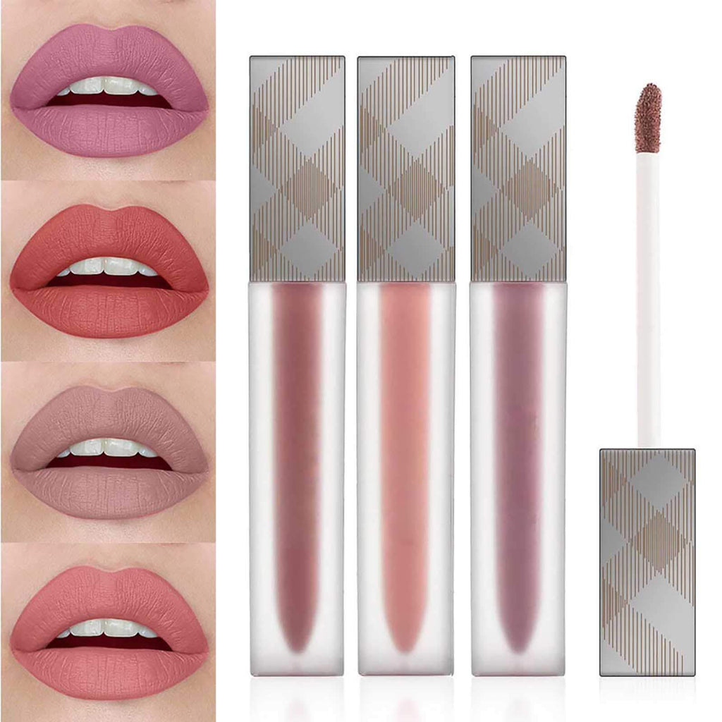 [Australia] - Edanta Matte Lipstick Long Lasting Lipsticks Smooth Lip Gloss High Pigmented Lips Sticks Waterproof Velvet Cream Lipgloss for Women and Girls Pack of 1 (Nude 3) Nude 3 