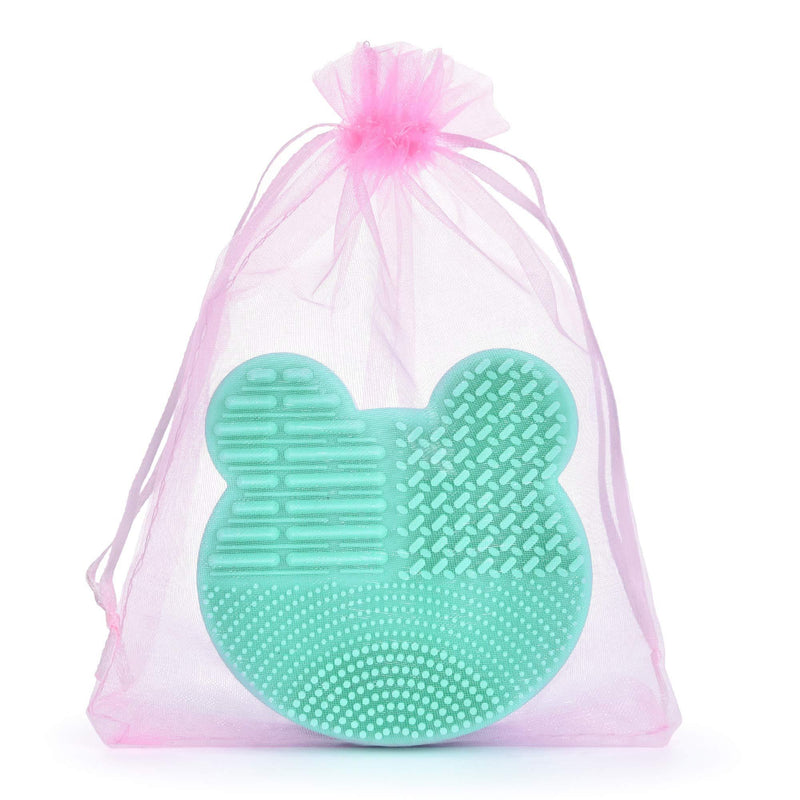 [Australia] - Makeup Brushes Cleaner, Color Removal Sponge and Brush Cleaner Mat 2 IN 1 Makeup Brush Cleaning Box Gifts for Women (Blue) Blue 