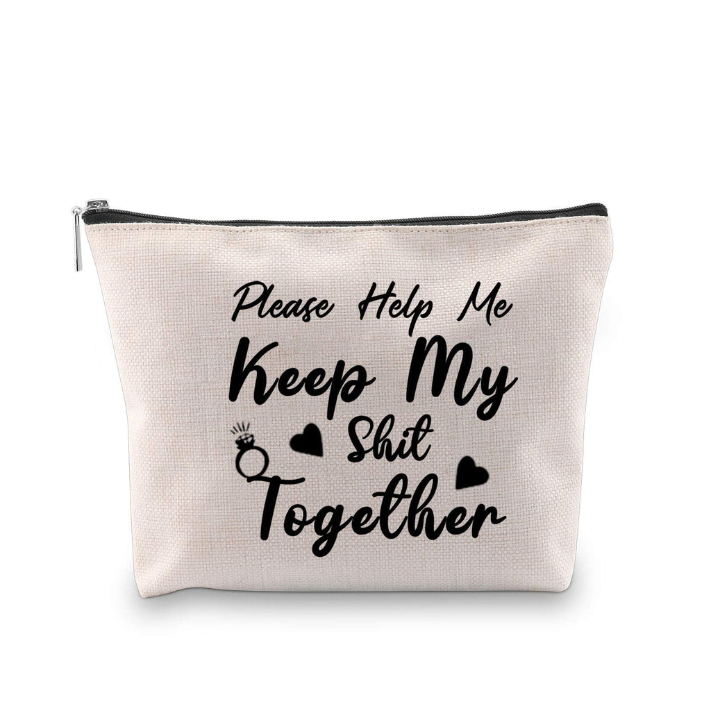 [Australia] - Novelty Inspired Gift Please Help Me Keep My Shit Together Cosmetic Bag for Women Birthday Gift (Keep My Shit Together Bag) 