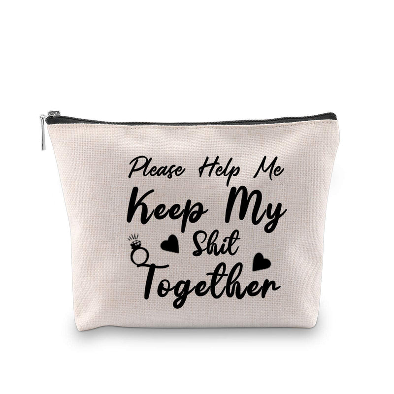 [Australia] - Novelty Inspired Gift Please Help Me Keep My Shit Together Cosmetic Bag for Women Birthday Gift (Keep My Shit Together Bag) 