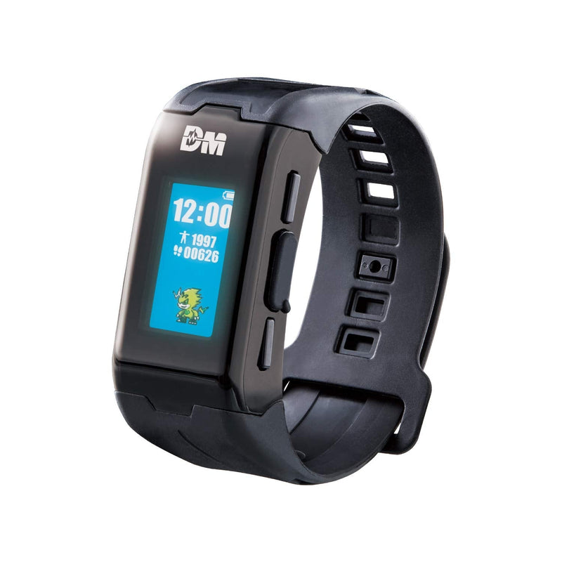 [Australia] - Digimon Vital Bracelet | Interactive Fitness Tracker Watch with Step Counter, Heart Rate Monitor, Digital Watch and Virtual Pet | Train Your Digimon and Battle Your Friends | Colour Black 