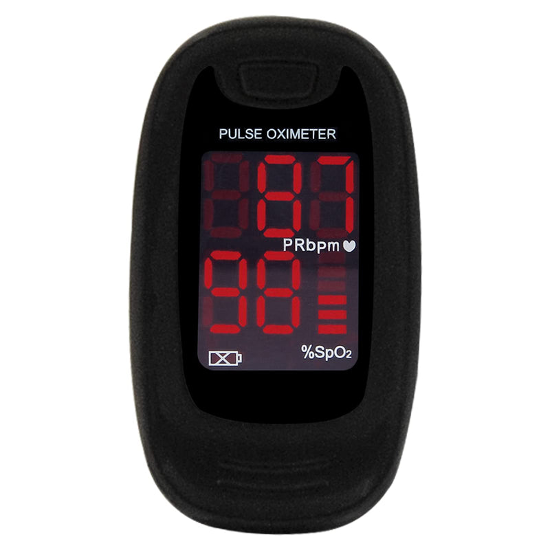 [Australia] - CONTEC MEDICAL SYSTEMS CMS50M Black Pulse Oximeter SpO2 and PR Value Waveform Blood Oxygen Neck/Wrist Corda 