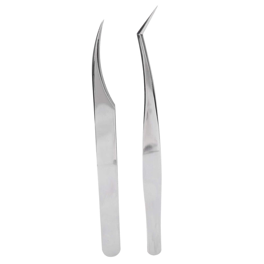 [Australia] - Eyelash Tweezers, Stainless Steel Anti-Skid Eyelash Grafting Tweezers, Durable for Easy To Handle Grafting, Splitting, Parting Individuals Eyelash Artists 