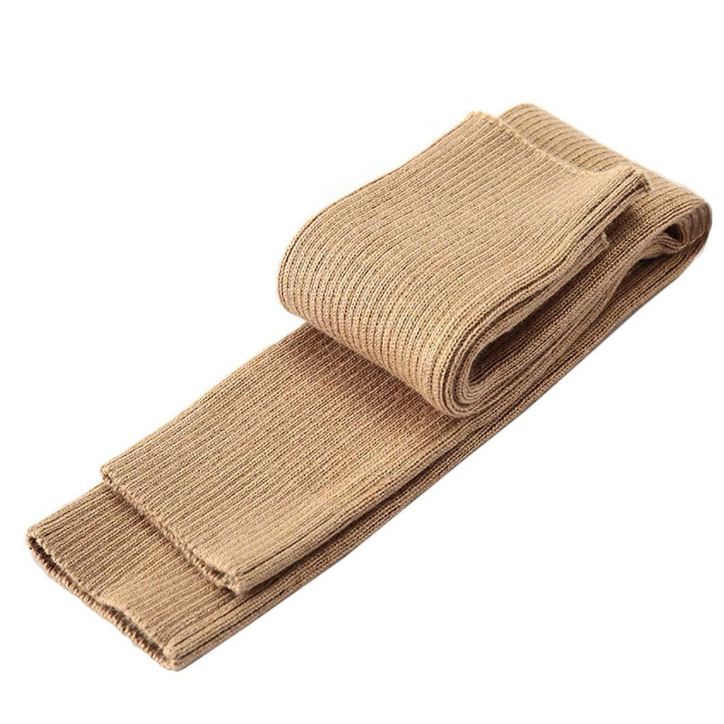 [Australia] - Farlenoyar Women Knit Cashmere Soft Fingerless Gloves Arm Warmers Extra Long Stretchy Wool Gloves (Camel) 