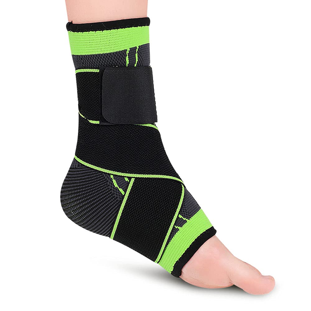 [Australia] - Ankle Support, Adjustable Compression Ankle Braces, Foot Heel Protection for Sports Protection for Men & Women, One Size Fits All [1 Pcs] 