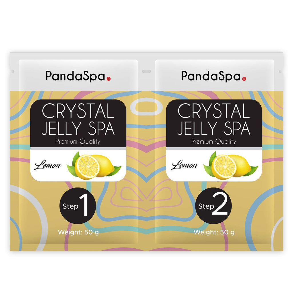 [Australia] - Pandaspa Crystal Jelly for Pedicure Spa Foot Bath Soak and exfoliate tired feet - Lemon (1 Set) 1 Set 