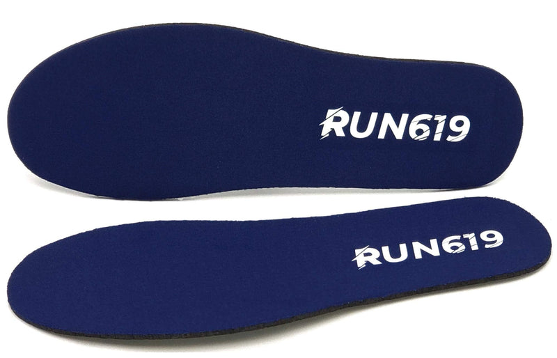 [Australia] - RUN619 Zero Drop Shoe Insoles - Thin Flat Medium Shoe Inserts w/ No Arch Support - Foot Forming - Perfect for Running Walking Work or Hiking - Thin 3mm Insoles (Size D - Men's 9-10 / Women's 10-11) Size D - Men's 9-10 / Women's 10-11 