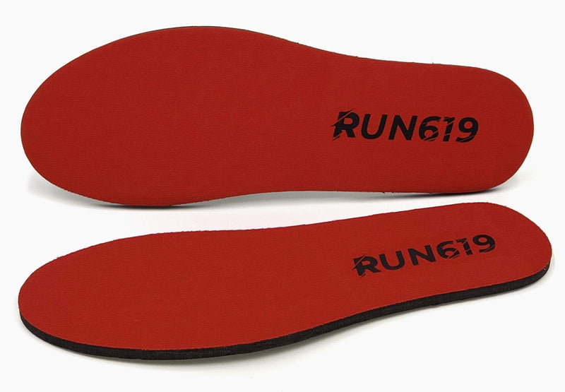 [Australia] - RUN619 Zero Drop Shoe Insoles - Thick Flat Firm Shoe Inserts w/ No Arch Support - Foot Forming - Perfect for Running Walking Work or Hiking - 6mm Insoles (Size D - Men's 9-10 / Women's 10-11) Size D - Men's 9-10 / Women's 10-11 