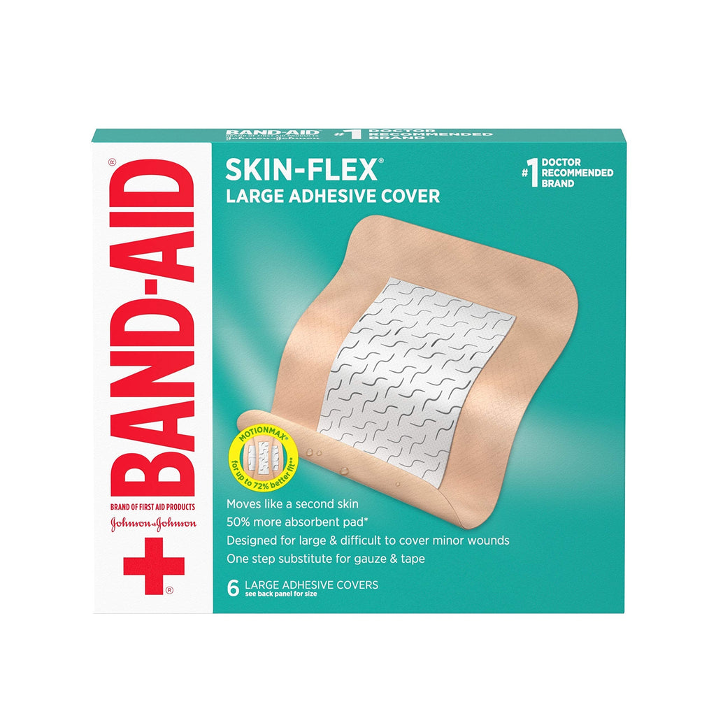 [Australia] - Band-Aid Brand Skin-Flex Adhesive Bandages, Large, 6 Count 