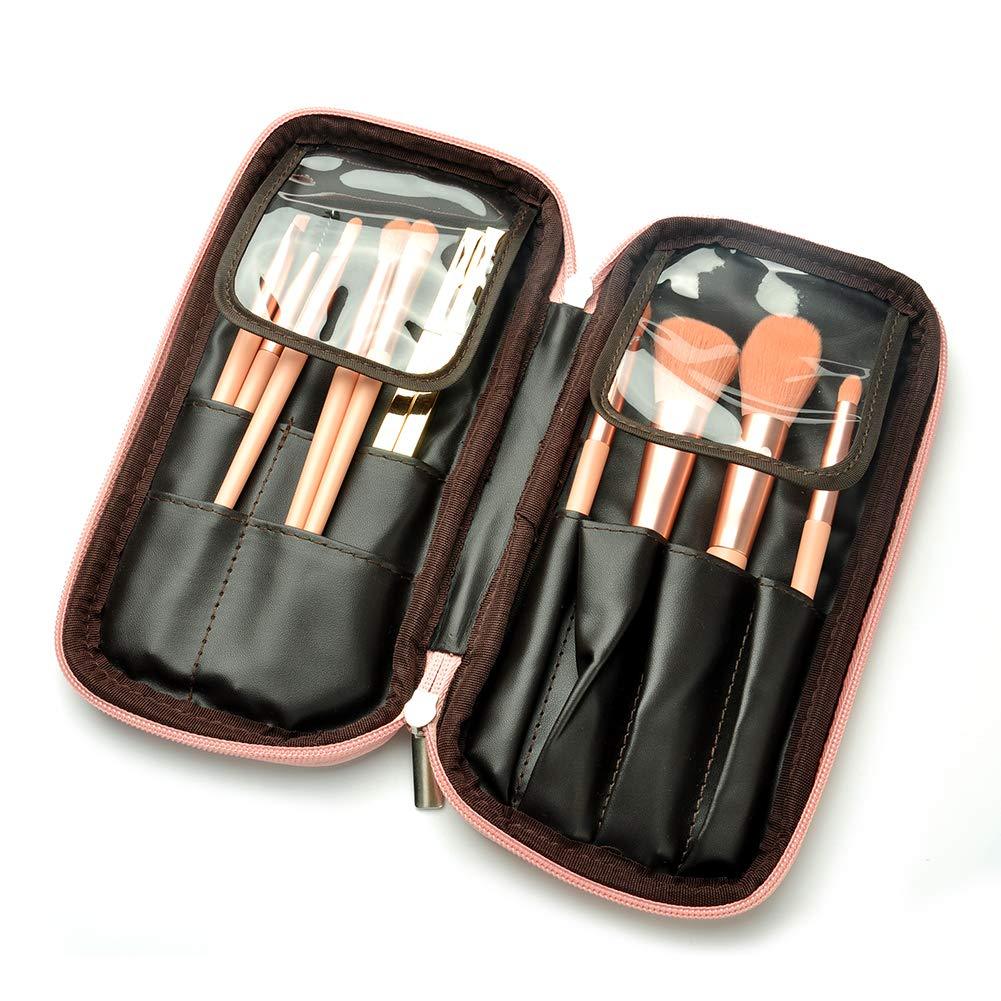 [Australia] - Makeup Brushes Organizer Bag, Portable Cosmetic Brush Pouch for Travel (pink) pink 