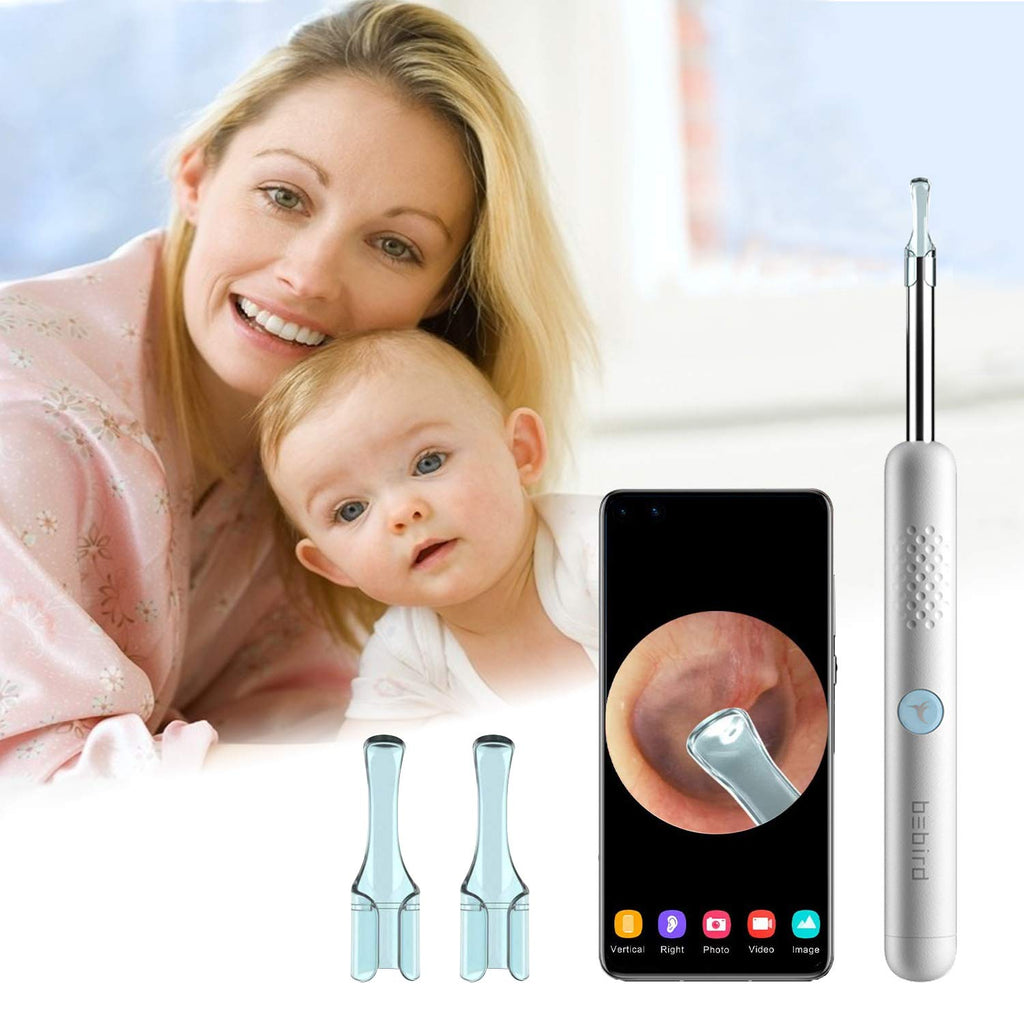 [Australia] - Ear Wax Removal, Ear Cleaning Kit with 1080P HD Endoscope Otoscope, Earwax Remover, Earwax Removal Tools with Led Lights, WiFi Connected, Suit for iPhone, iPad, Android Smart Phones or Tablets (white) White 