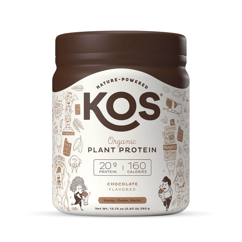 [Australia] - KOS Vegan Protein Powder, Chocolate - Low Carb Pea Protein Blend - Plant Based Protein Powder - USDA Organic, Keto, Gluten, Soy & Dairy Free - Meal Replacement for Women & Men 10 Servings (Pack of 1) 