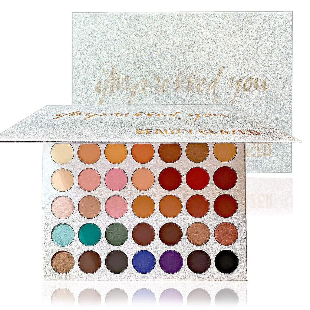 [Australia] - Eyeshadow Palette Matte Eyeshadow Pallet Pigmented Shades Makeup Palette Set Shimmer Foils Eye Makeup Long Lasting Palette of Shades 35 Colors Waterproof and Sweatproof 