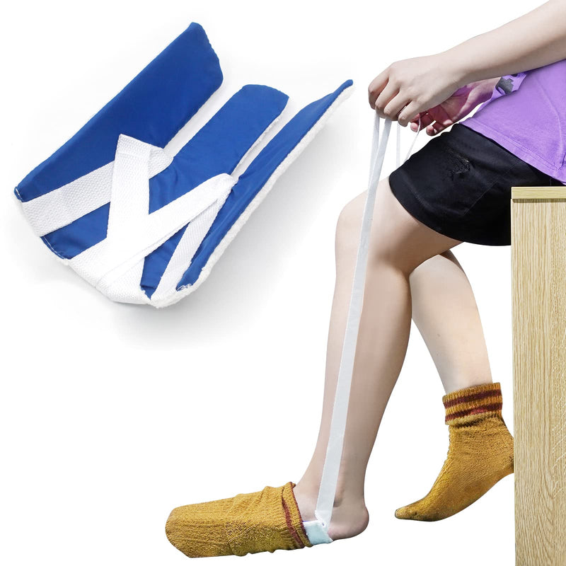 [Australia] - Homymusy Sock and Stocking aid,for Elderly, Disabled,Pregnancy Hip,Knee or Back Injuries,Blue (1) 1 