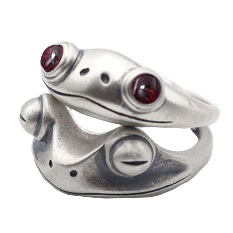 [Australia] - Frog Rings,Personalized Open Adjustable couples rings,Cute Animal wedding bands for women Frog Ring A 