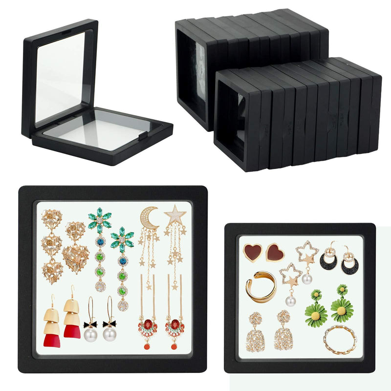 [Australia] - Jewelry Organizer Small Travel Jewelry Boxes Stackable Jewelry Storage Case for Rings Earrings Necklace Bracelets Gift Box Girls Women 