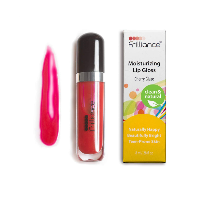 [Australia] - Frilliance Moisturizing Natural Cherry Glaze Lip Gloss for Teens, Cruelty Free Hypoallergenic All Skin Types, 8 ml / .28 fl oz… 