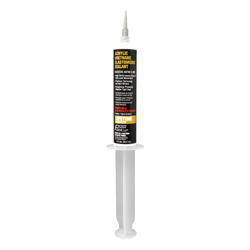 [Australia] - Finish Line Acrylic Urethane Elastomeric Sealant Pre-Filled Precision Caulk Gun One Ounce Tube Single (Off White, FLCPREFILL, 1, 00142) Off White 