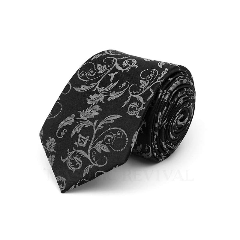 [Australia] - Noche Silver Necktie by Masonic Revival (3.25" Standard) 