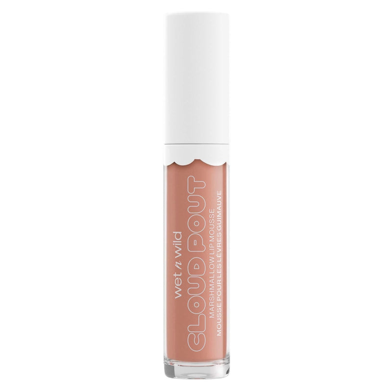 [Australia] - Wet n Wild Cloud Pout Lip Mousse Cream Lipstick Brown, Fluffernutter, Marshmallow, 0.1 Ounce 