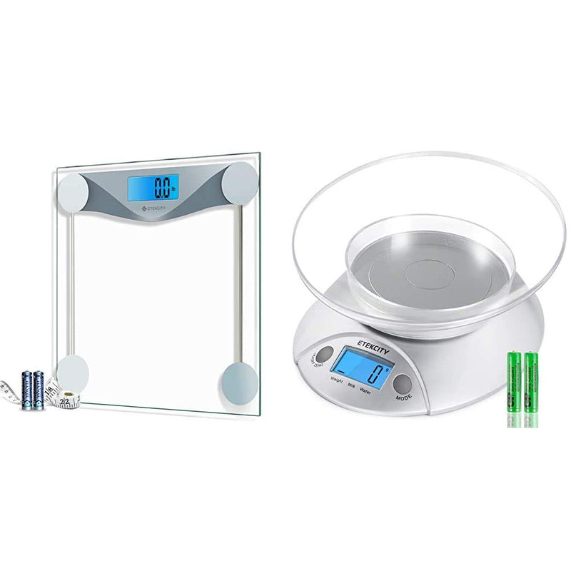 [Australia] - Etekcity Dightal Body Weight Bathroom Scale and Food Kitchen Scale with Bowl 