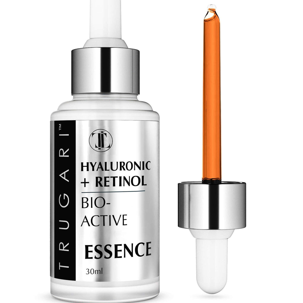 [Australia] - Hyaluronic Acid + Retinol Serum - 4 Potent Vitamins Infused: A + C + E + D-panthenol - Powerful Moisturiser - Day Night For Face Eye Skin Body Moisturizing - Men Women Anti Aging Dry Sensitive Skin Natural 