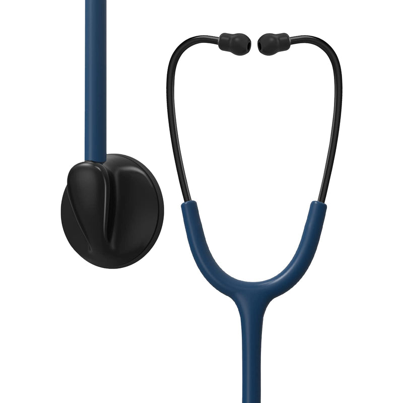 [Australia] - Clairre Single Head Stethoscope for Doctors/Nurses/Nursing Students, for Medical and Home Use (Navy Blue Tube, Without EVA Case) Navy Blue Tube 
