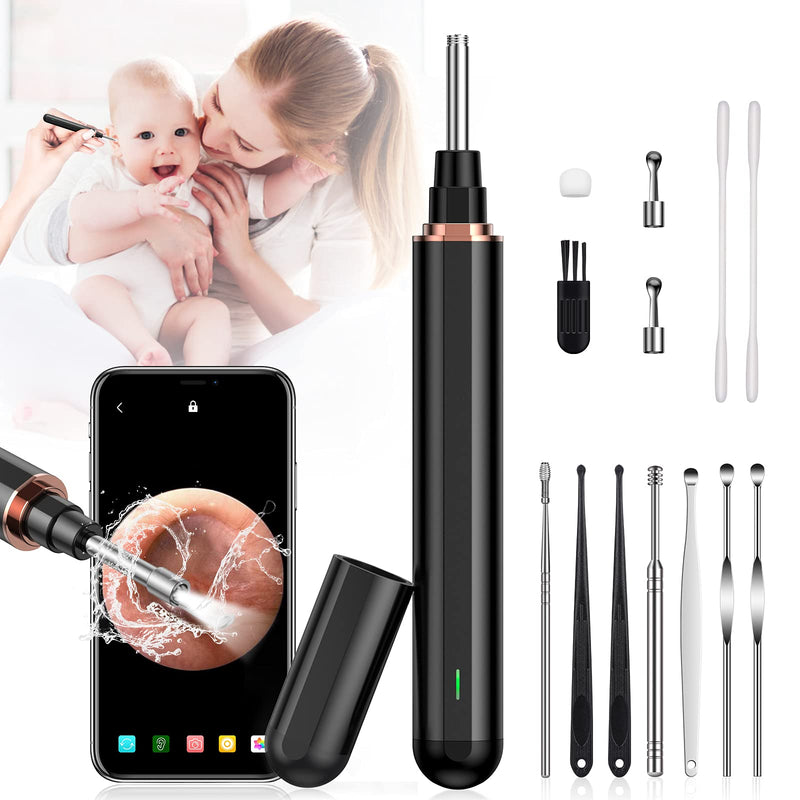 [Australia] - AWELOR Ear Wax Removal Ear Cleaner with Camera,1296P HD Endoscope Earwax Remover Tool with 6 LED Lights,Wireless Ear Otoscope Ear Cleaning Tool for iPhone, iPad & Android Smart Phones 