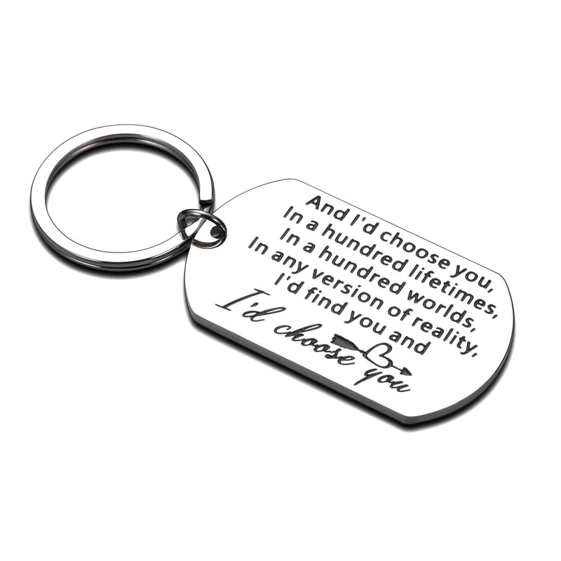 [Australia] - Husband Wife Gifts Keychain for Couple Boyfriend Girlfriend Birthday Anniversary Valentines Day Gift for Him Her Women Men Fiance Fiancee Hubby Wifey Bridegroom Bride Sweet Romantic Key Chain 