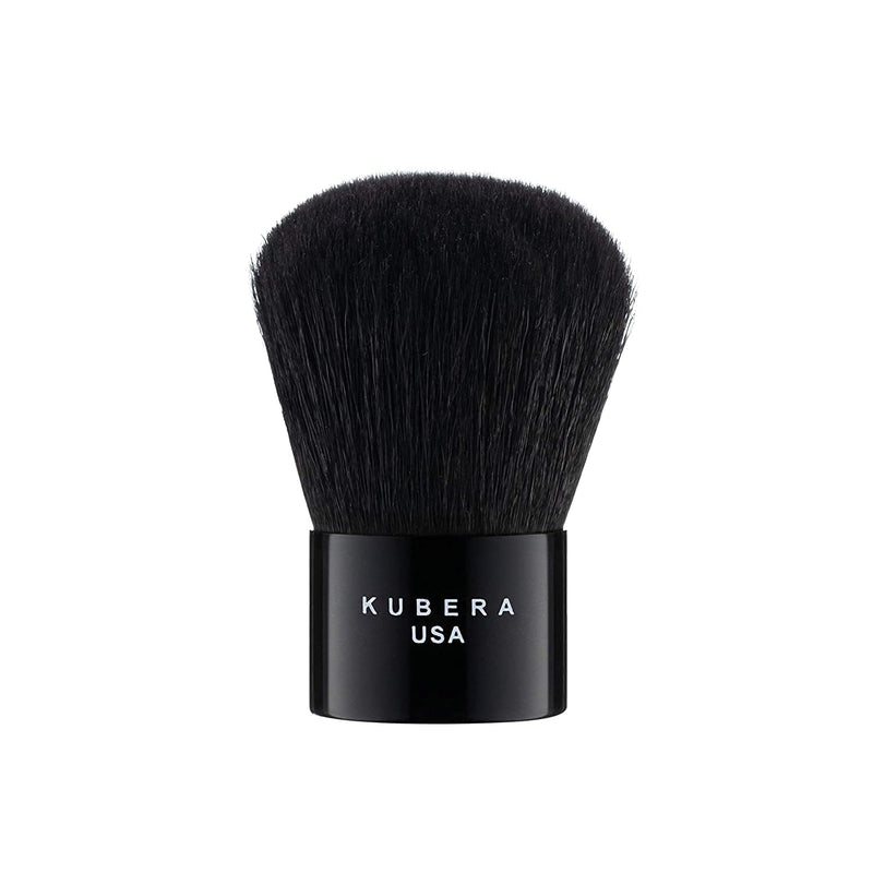 [Australia] - Kabuki Natural Hair Makeup Brush, KUBERA Assembled in the USA | Premium Quality Natural Hair Brush for Women I Foundation Brush I Buffing I Blending I Face Brush I for Cream and Powder 