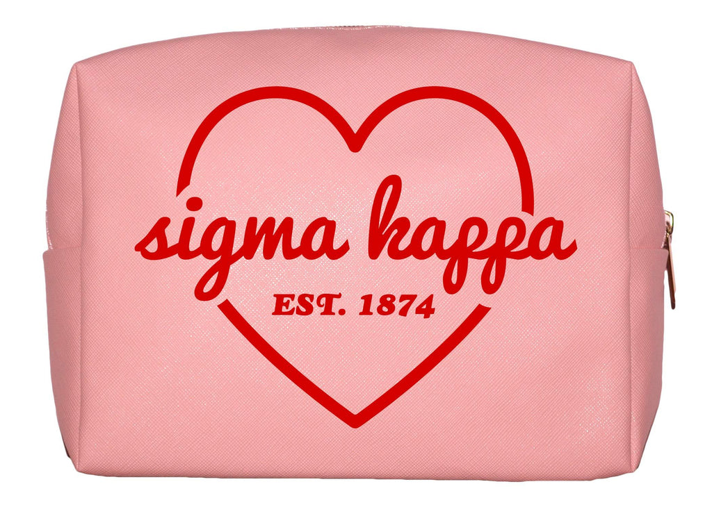 [Australia] - Sigma Kappa Sorority Pink Makeup Bag 