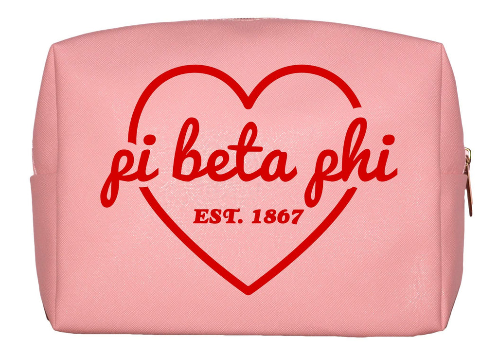 [Australia] - Pi Beta Phi Sorority Pink Makeup Bag 