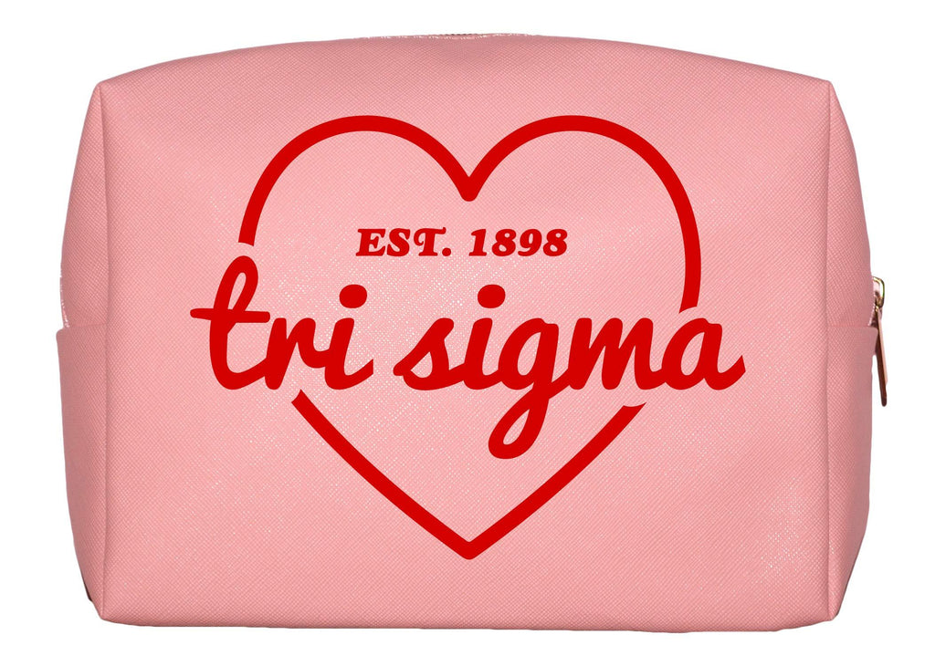 [Australia] - Sigma Sigma Sigma Sorority Pink Makeup Bag 