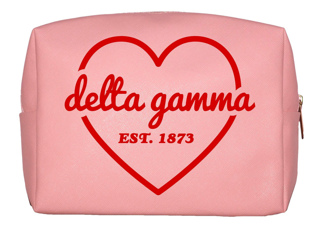 [Australia] - Delta Gamma Sorority Pink Makeup Bag 