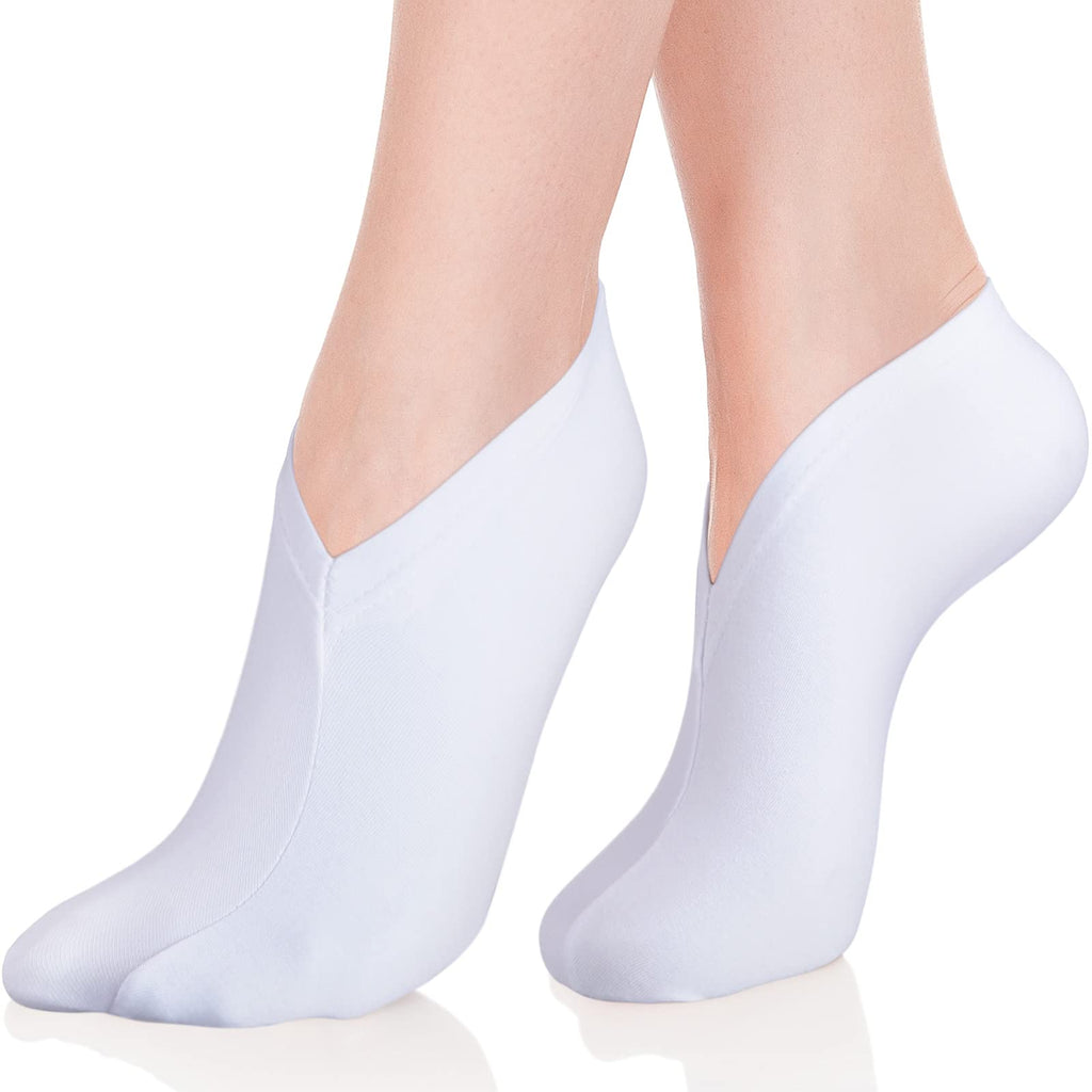 [Australia] - 10 Pairs Moisturizing Socks Overnight, Spa Socks for Dry Feet, Moisture Enhancing Socks, Cosmetic Moisturizing Socks for Women and Men, White 