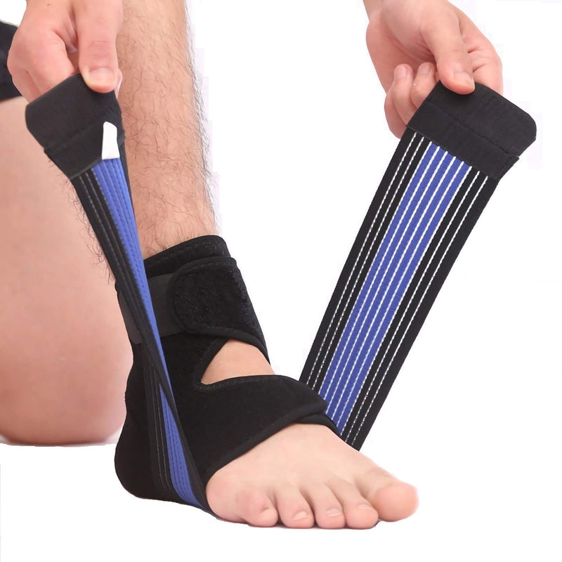 [Australia] - Ankle Brace Support for Men and Women, Adjustable Compression Ankle Protection Wrap, Breathable Stabilizer Super Elastic Ankle Supporting for Sprain, Injury Recovery, Plantar Fasciitis , One Size Fits Most (1 pcs) 