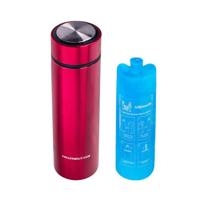 [Australia] - 4ALLFAMILY Nomad 48H 3 Insulin Pens Cooler Travel CASE Medicine Cooler Box EpiPen Carry Case Medical Travel Cooler Bag TSA Approved Diabetic Travel case Insulina Bottle with Biogel Ice Pack (Red) Red 
