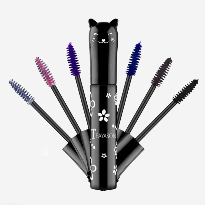 [Australia] - Cat eye mascara Eyes Makeup Color Mascara Waterproof Fast Dry Eyelashes Curling Lengthening Makeup Eye Lengthening, Lifting, Curling (6 color sets) 6 color sets 