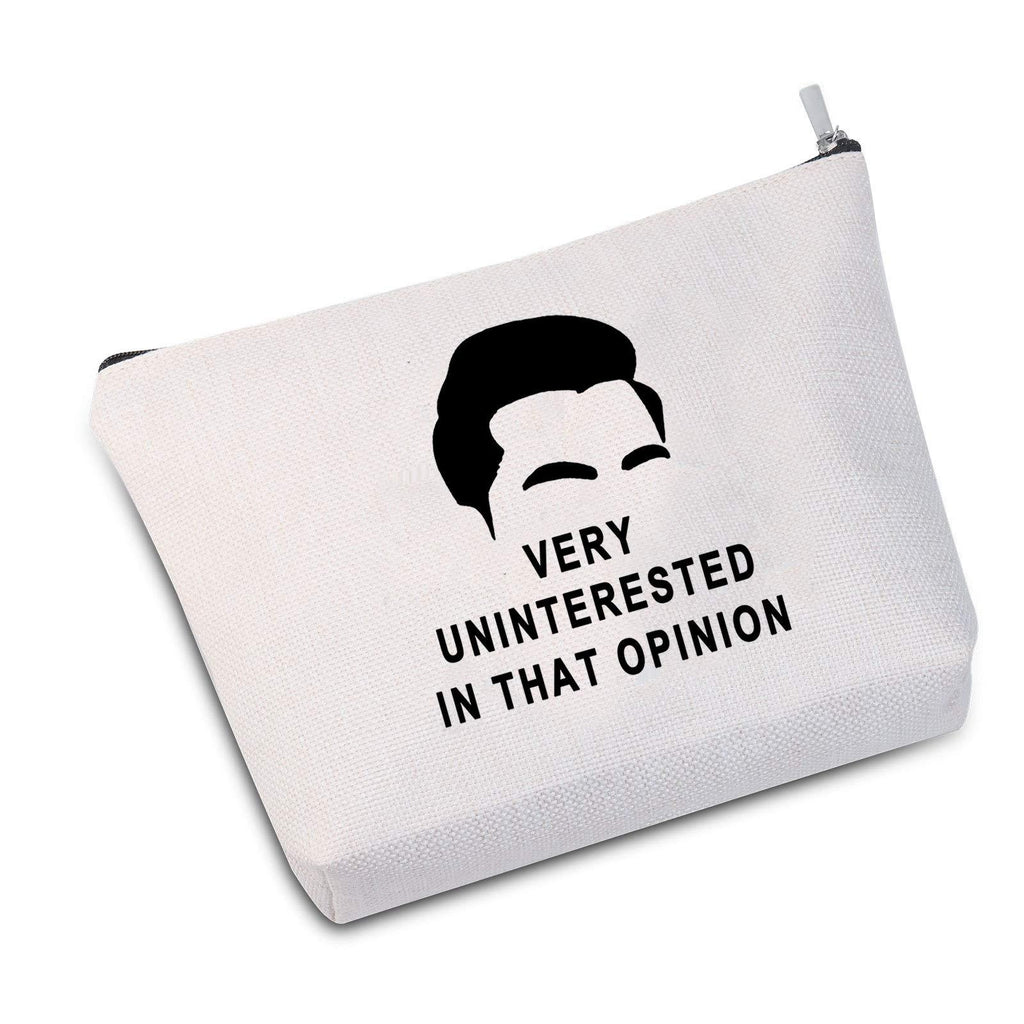 [Australia] - JXGZSO Very Uninterested In The Opinion Cosmetic Bag Makeup Bag For Women (In The Opinion white 2.0) In The Opinion white 2.0 